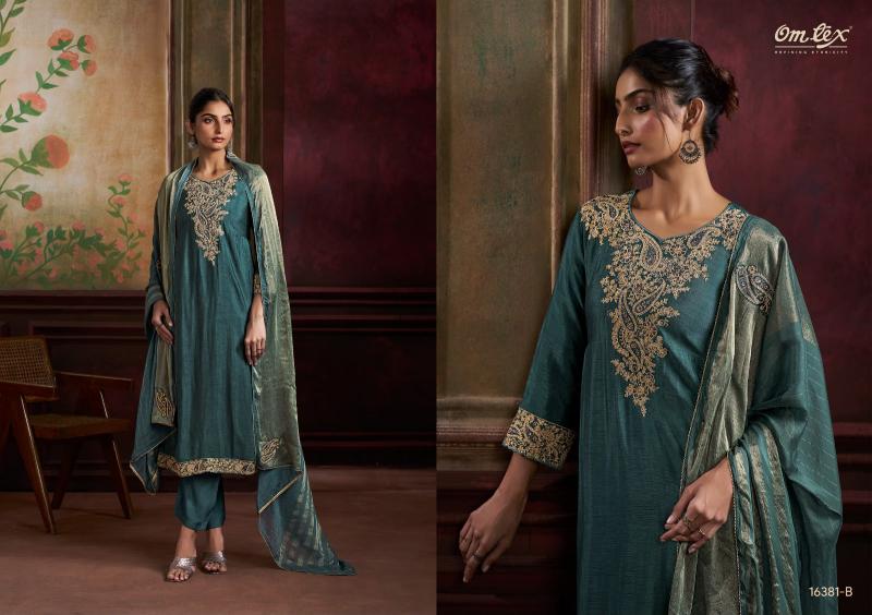 Omtex esha pochampally silk dress materials wholesale